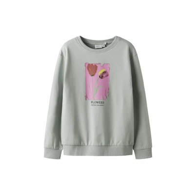 Afbeelding van Name it zomer sweat shirt meisjes blauw grijs Nkffatama