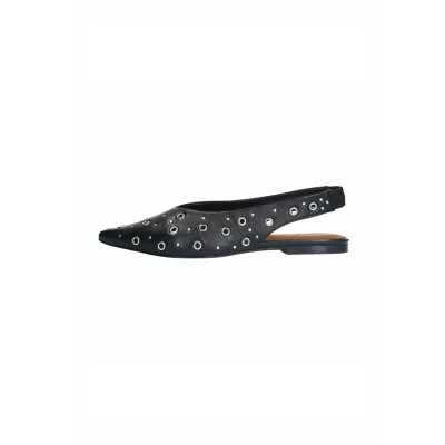 Afbeelding van sacha Slingbacks MIT Nieten Slingback ballerina ́s, Dames, Maat: 37, Black Schoenen