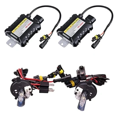Afbeelding van 55W HID Xenon H4 Koplamp Kit Auto Lamp 12000K Elektronische Digitale Slanke Voorschakelapparaten