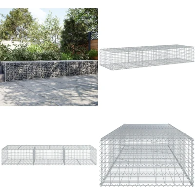 Afbeelding van vidaXL Schanskorf 300x100x50 cm gegalvaniseerd ijzer zilverkleurig