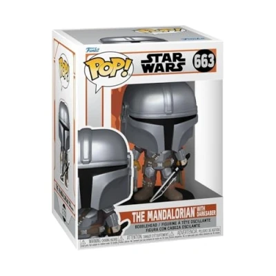 Afbeelding van Star Wars Funko Pop Vinyl: The Mandalorian with Darksaber