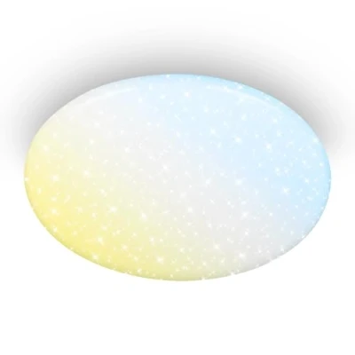 Afbeelding van BRILONER Verb Dimbaar Plafonniére CCT plafondlamp met afstandsbediening wit Ø56cm