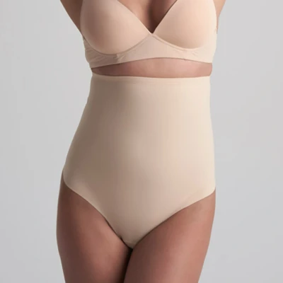 Afbeelding van Bye Bra corrigerende String, Hoge Taille Sterk Shapewear Dames, Buik Beige, S