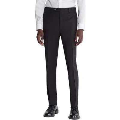 Afbeelding van Calvin Klein Jerome zakelijke pakbroek voor heren, Zwart 001, 32W / 30L