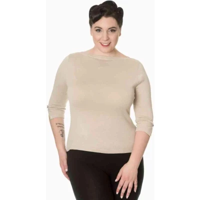 Afbeelding van Dancing Days ADDICTED Longsleeve top 4XL Beige