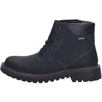 Afbeelding van Josef Seibel Veterboots black, Heren, Maat: 48, Black Nubukleer