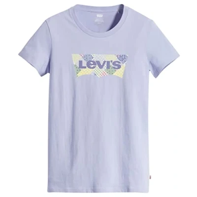 Afbeelding van Levi&#039;s THE Perfect Tshirt print, Dames, Maat: XXS, Seasonal box tab blue