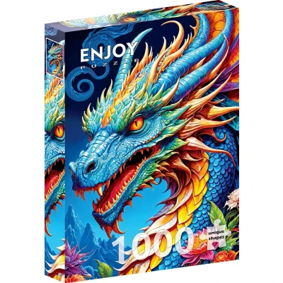 Afbeelding van Enjoy Puzzle Blue Dragon (1000).