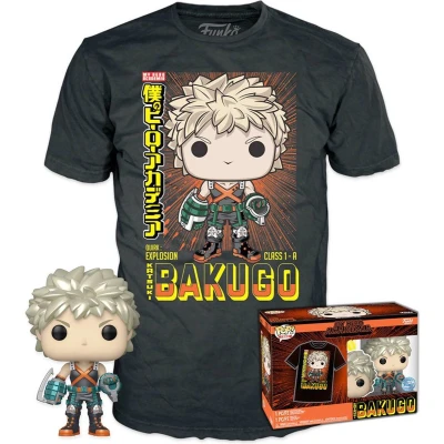 Afbeelding van Funko Pop! &amp; Tshirt Set: My Hero Academia Katsuki Bakugo #249 Exclusive (Size S)