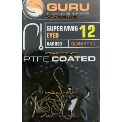Afbeelding van Guru Super MWG Eyed Barbed (10 pcs) Maat : Haak 12