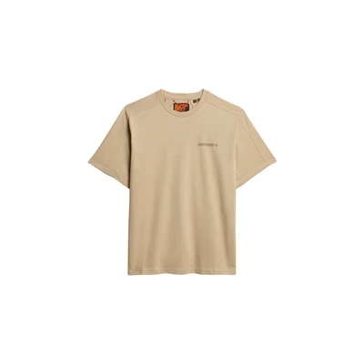 Afbeelding van Superdry Tshirt basic, Heren, Maat: XL, Stonewash taupe brown