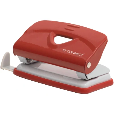 Afbeelding van Q CONNECT Light Duty perforator Metaal 2 gaats 10 vel Rood