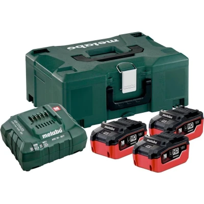 Afbeelding van Metabo 685069000 18V LiHD starterset (3x 5.5Ah accu) + oplader in Metaloc