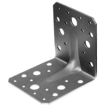 Afbeelding van Alberts 330521 Hoekanker extra sterk met rib sendzimir verzinkt 105 x 90 mm set van 12