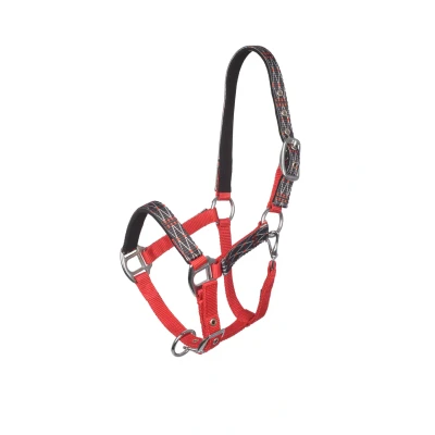 Afbeelding van MHS Halster &quot;Fashion&quot; Mini Jaarling Rood Zwart