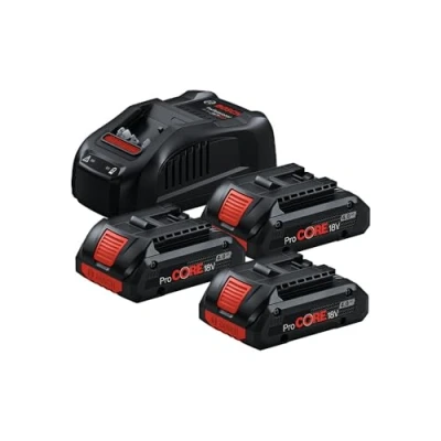 Afbeelding van BOSCH 0615990N2G 18V ProCORE accu laadset (3x 4,0Ah + GAL 1880 CV snellader)
