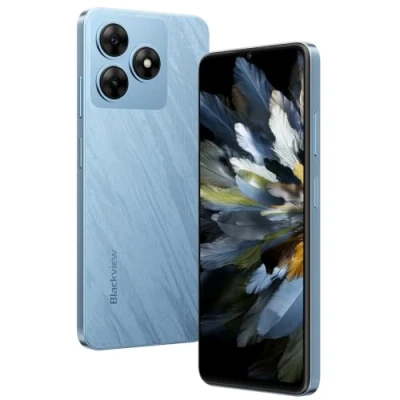 Afbeelding van Blackview Wave 8 4G Android 14 Smartphone, 12 GB + 128 (externe SD 2 TB), 6,56 inch HD+ (comfortmodus voor de ogen), 13 MP MP, dual sim mobiele telefoon, luidspreker, smart K Box, GPS, blauw