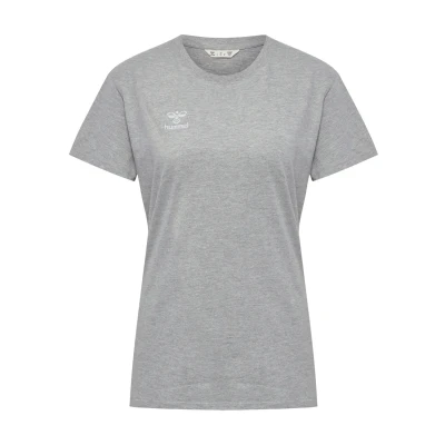 Afbeelding van Hummel Tshirt basic, Dames, Maat: 44, Grey melange