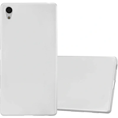 Afbeelding van Cadorabo Hoesje geschikt voor Sony Xperia Z5 PREMIUM in METALLIC ZILVER Beschermhoes gemaakt van flexibel TPU silicone Case Cover