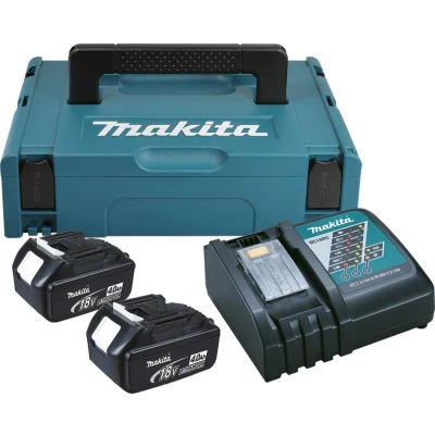 Afbeelding van Makita 196866 5 18V Li Ion Accu Starterset (2x 4.0Ah) + Lader In Mbox