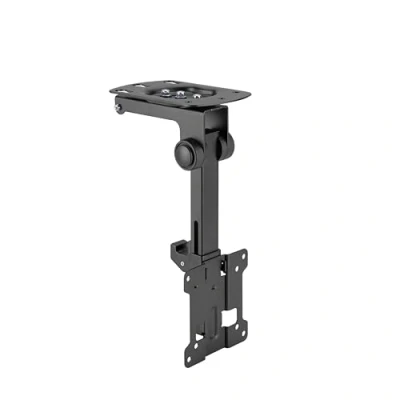 Afbeelding van PureMounts TV plafondbeugel voor televisie, geschikt 13 27 inch, inklapbaar, in hoogte verstelbaar, draaibaar, kantelbaar, tot VESA 100x100, zwart