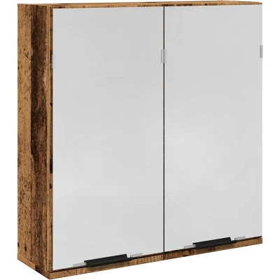 Afbeelding van VidaXL, Spiegelkasten, Bad Spiegelschrank Altholz Optik 64x20x66,5 cm Holzwerkstoff