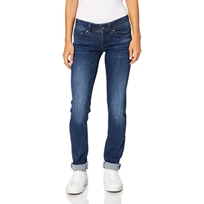 Afbeelding van G Star Raw Midge Saddle Straight Jeans dames, Blauw (Medium Aged D02153 8464 071), 23W / 32L