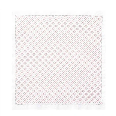 Afbeelding van Olympus Thread Hitomezashi Sashiko borduurpakket Hana Fukin plaid stof bedrukt