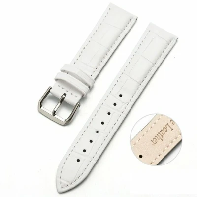 Afbeelding van Garmin Forerunner 255 Crocodile leren bandje Wit