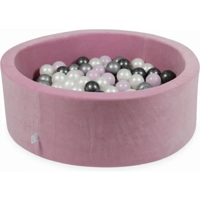 Afbeelding van Ballenbak 200 ballen 90x30cm rond roze, multicolour