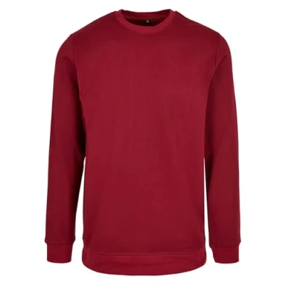 Afbeelding van Basic Crewneck Sweater met ronde hals Burgundy XL