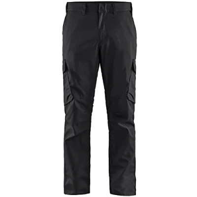 Afbeelding van Blaklader Industrie werkbroek stretch 1444 1832 Zwart/High Vis Geel C58