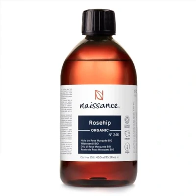 Afbeelding van Naissance Wilde Rose Olie/Rosepicht Kernel Olie BIO (Nr. 246) 450ml Natuurlijk, Koud, Gedrukt, Biologisch Gecertificeerd, Voedend Voor Haar, Gezicht, Huid en Nagels