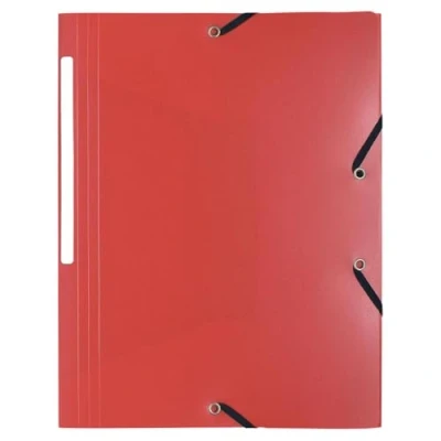 Afbeelding van Exacompta Elastomap A4, Uit Pp, 3 Kleppen En Elastiek Rood