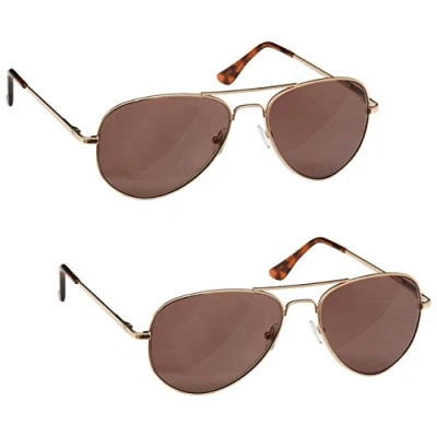 Afbeelding van The Reading Glasses Company Gold Sun Readers Value 2 Pack UV400 Mens Womens SS8 9 +3.00