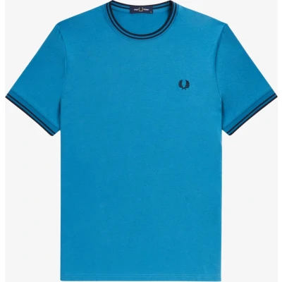 Afbeelding van Fred Perry Tshirt basic, Heren, Maat: Small, Royal