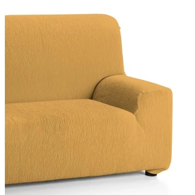 Afbeelding van Martina Home Emilia bankovertrek, elastisch, mosterd, 3 zits