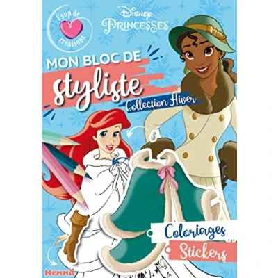 Afbeelding van Disney Princesses Mon Bloc de styliste Coup coeur création Collection hiver stylisme et mode Dès 5 ans