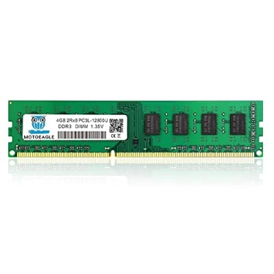 Afbeelding van Motoeagle 4GB 2Rx8 PC3L 12800U 1600MHz DDR3 DIMM RAM DDR3L 1600 1.35V CL11 PC3 12800 240 pins Non ECC Desktop PC Werkgeheugen