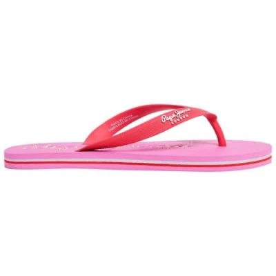 Afbeelding van Pepe Jeans Dames Bay Beach merk W Flip Flop, Rood (gewassen rood), 8 UK, gewassen rood, 42 EU