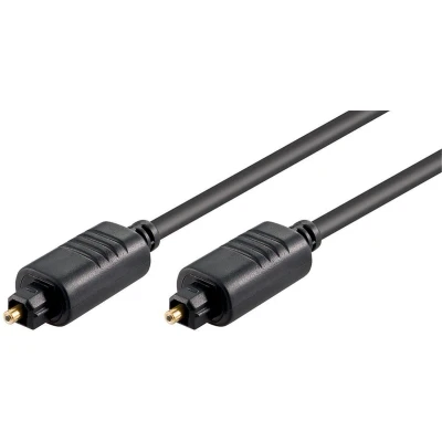 Afbeelding van Digitale optische Toslink audio kabel 4mm / zwart 5 meter