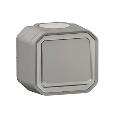 Afbeelding van Legrand plexo wisselschak verlicht compleet ip55 ik08 grijs 069713l