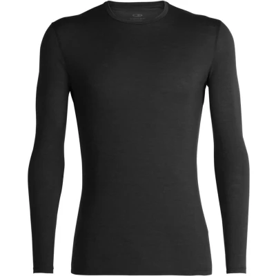 Afbeelding van Ondershirt Icebreaker Mens Anatomica LS Crewe Black Monsoon L