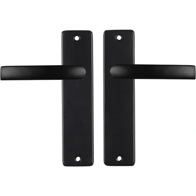 Afbeelding van Deurklink met blindschild Starx Blok (Aluminium, Zwart)