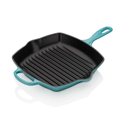 Afbeelding van Grillpan Le Creuset Grillit Skillet Bleu Caraïbes 26 cm