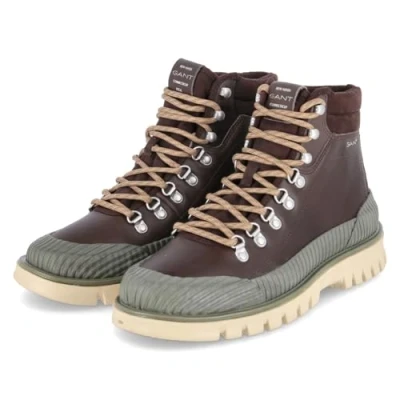 Afbeelding van GANT Nebrada Veterboots, Heren, Maat: 41, Dark brown Leer