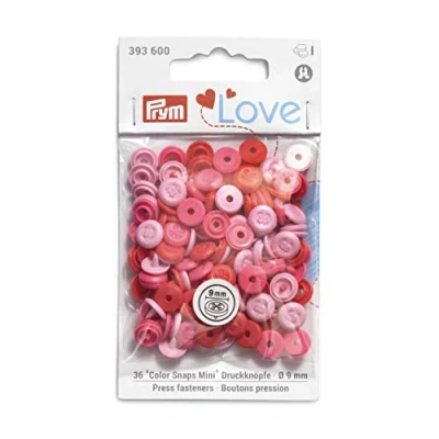 Afbeelding van Color snaps roze rood