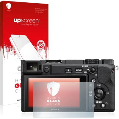 Afbeelding van upscreen Screenprotector voor Sony Alpha 6100 Folie Beschermfolie Beschermglas transparant