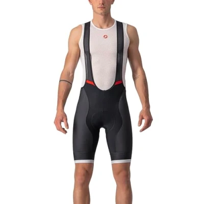 Afbeelding van Castelli Koersbroek Heren Zwart Zilver COMPETIZIONE KIT BIBSHORT BLACK SILVER GRAY S