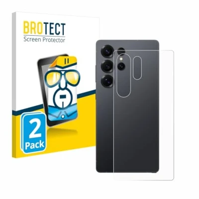 Afbeelding van BROTECT Screenprotector voor Samsung Galaxy S25 Ultra Enterprise Edition (Achterkant) Folie Beschermfolie transparant (2 Stuks)